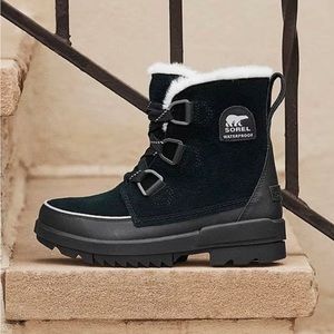Sorel Tivoli IV Faux Fur Waterproof Cold Weather Boots - BLACK - Size 8